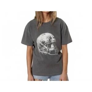 NEW ALL US football helmet big boy tee in charcoal